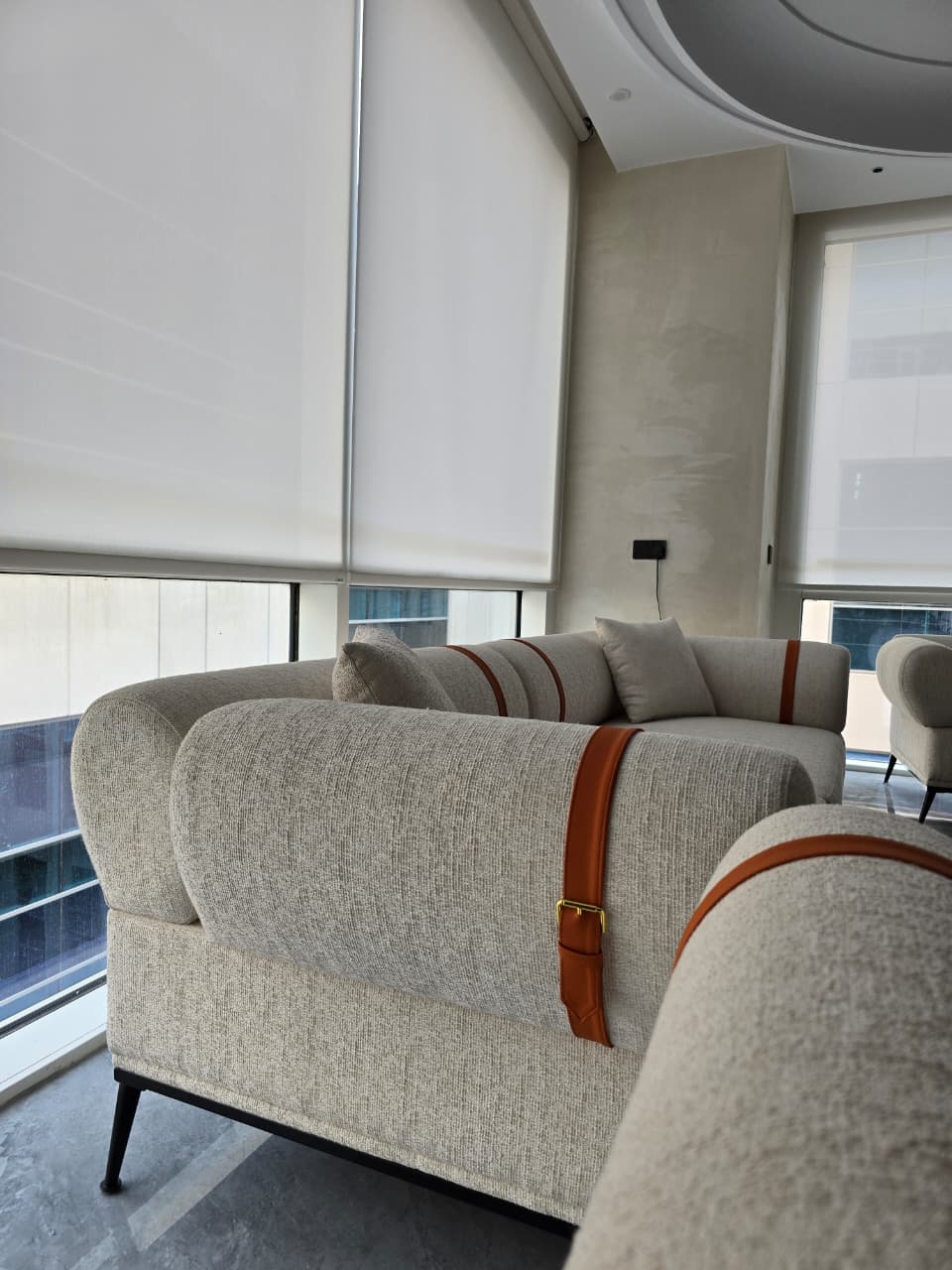 close-up of premium materials and upholstery detailing